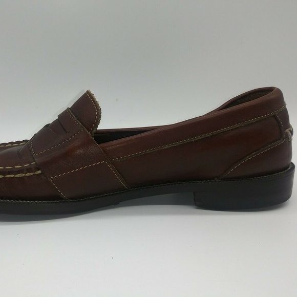 Florsheim Imperial Brown Leather Penny Loafers Slip On Dress Shoes Mens 10.5 D main image 6